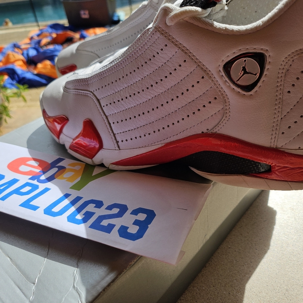 1999 Og Air Jordan 14 Xiv Candy Cane Size 10.5 100 A… Gem